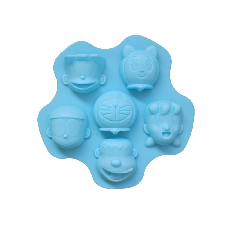 6 cavity doraemon anime character face mould