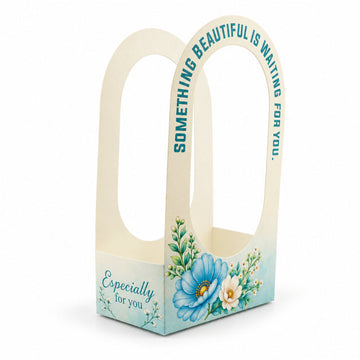 Blue Floral Gift Box with Window – Premium Gift Packaging Box