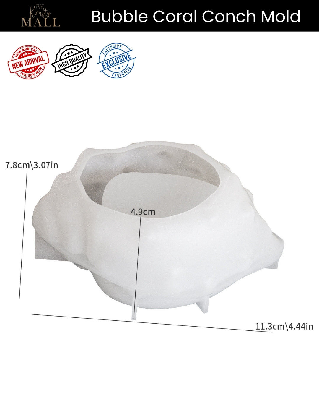 Bubble coral conch mould