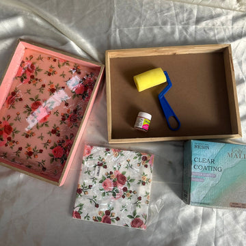 Diy decoupage tray kit