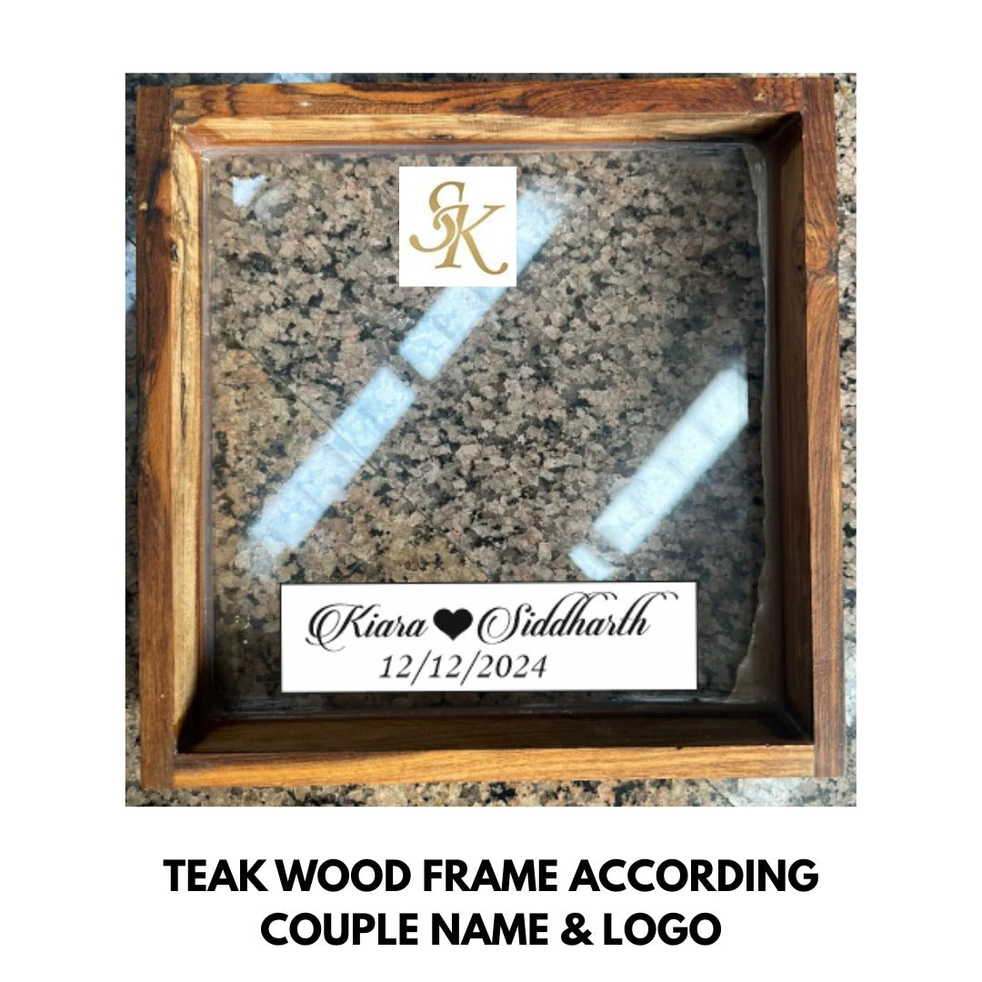 Teak wood customise sticker