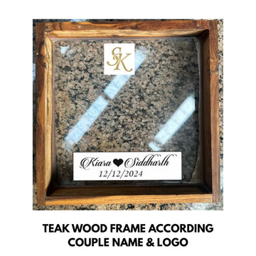 Teak wood customise sticker