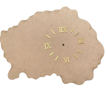 Geode clock mdf with number