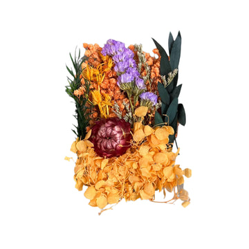 Dry flower box orange