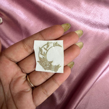 Moon metal sticker 001