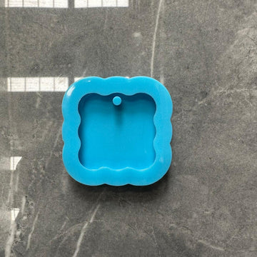 Curve square border Keychain mould