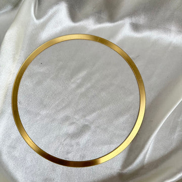 Gold acrylic border ring 22 cms