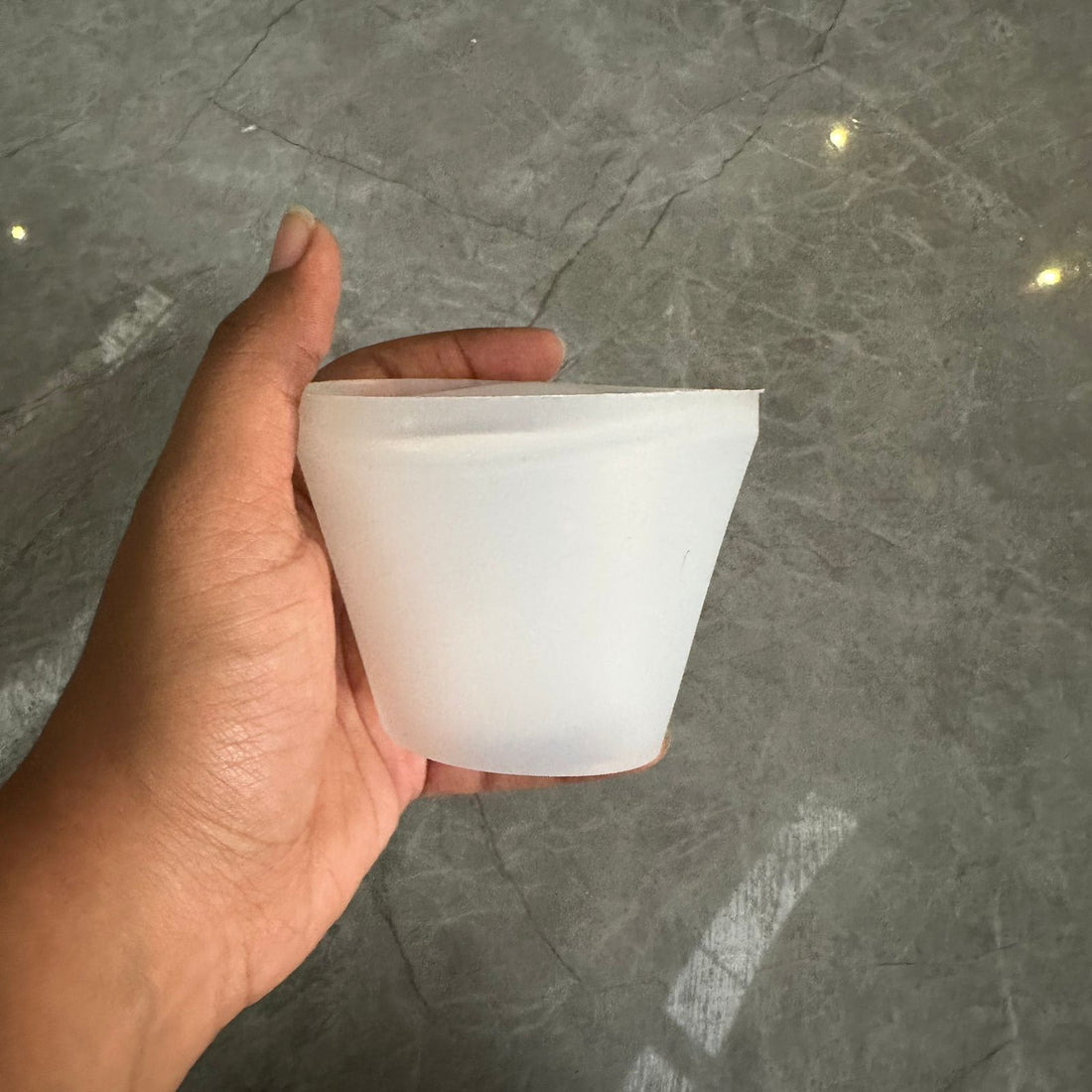 Wave shape bowl candle mould