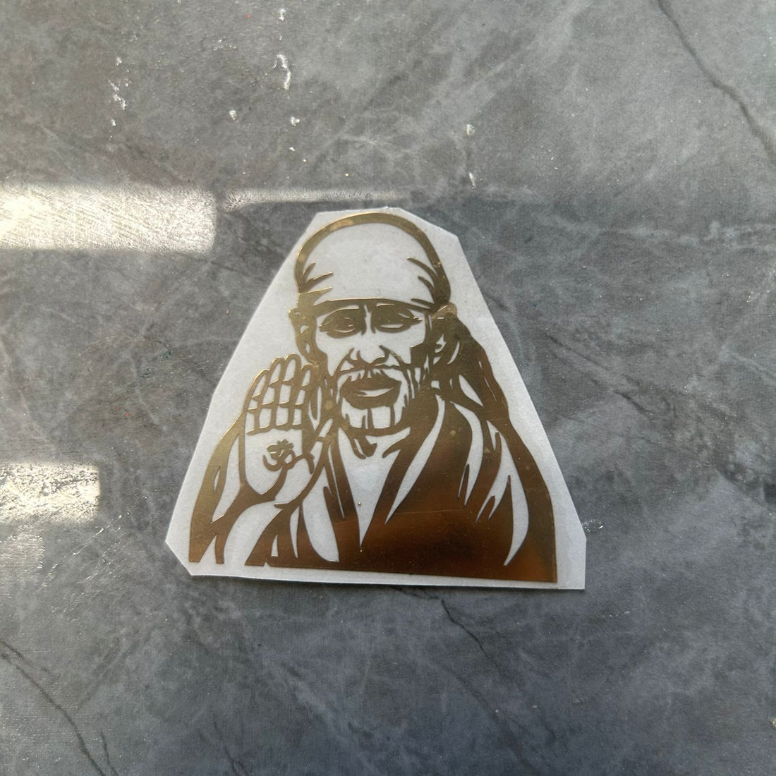 Sai baba metal sticker