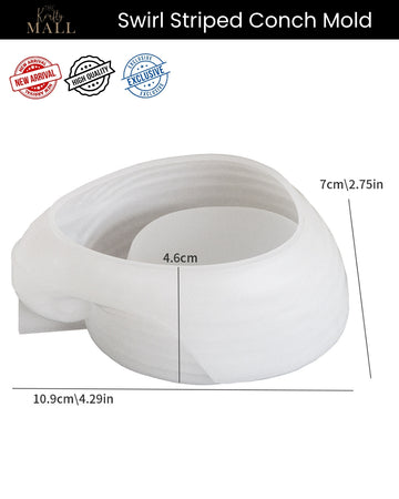 Swirl stripted conch mould