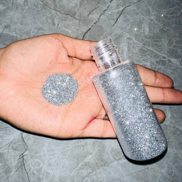 Silver glitter big