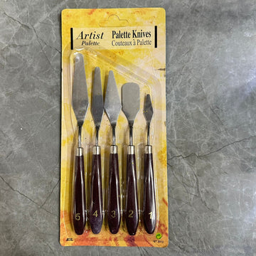 Palette knives set of 5