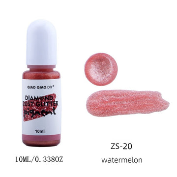 Diamond dust glitter pigment watermelon