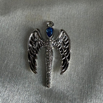 Silver Angel Wings charm
