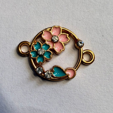 Rakhi charm diamond flower
