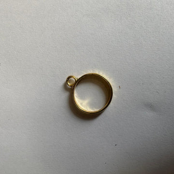 Mini bezel round gold