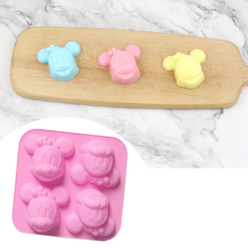 4 cavity Minnie mouse mould