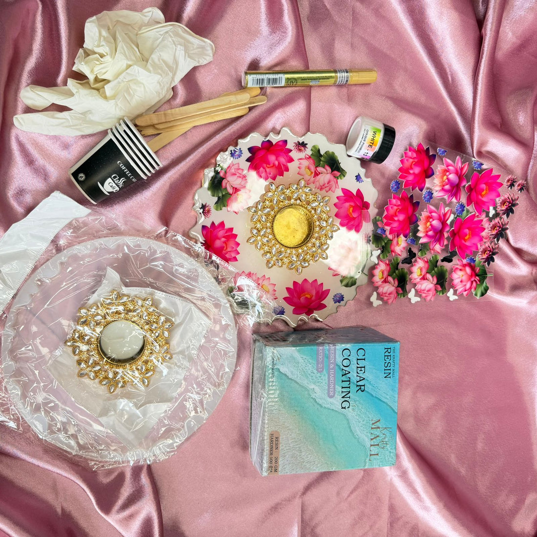 Lotus pooja thali kit