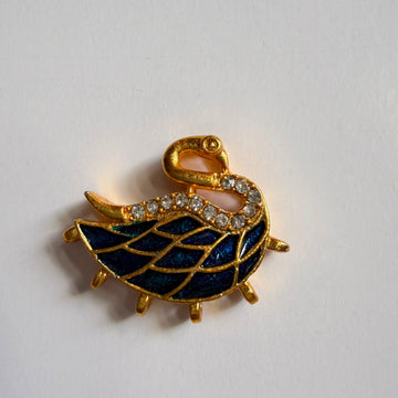 Kundan rakhi charm swan