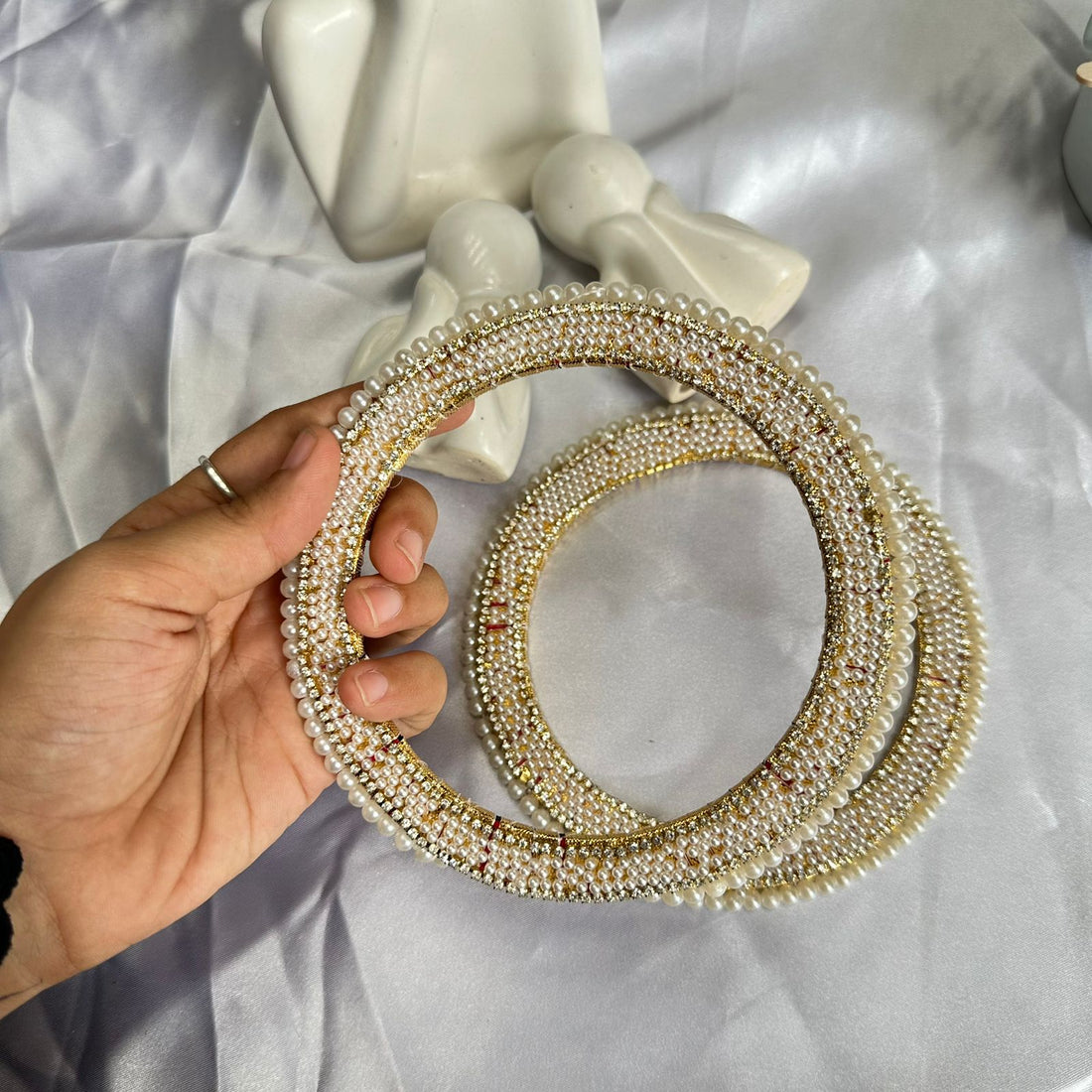 Round Designer pearl ring k