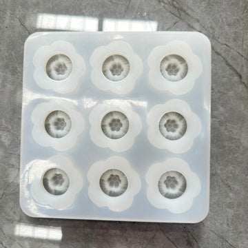 9 cavity 3d flower mould