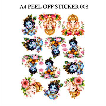 Ready peel off sticker sheet a4 008