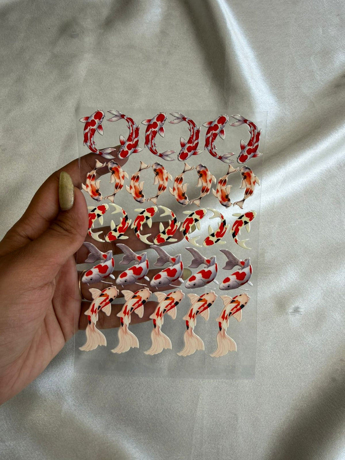 Fish peel off sticker