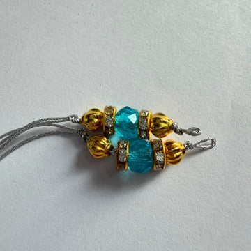 Ready Rakhi thread silver 002