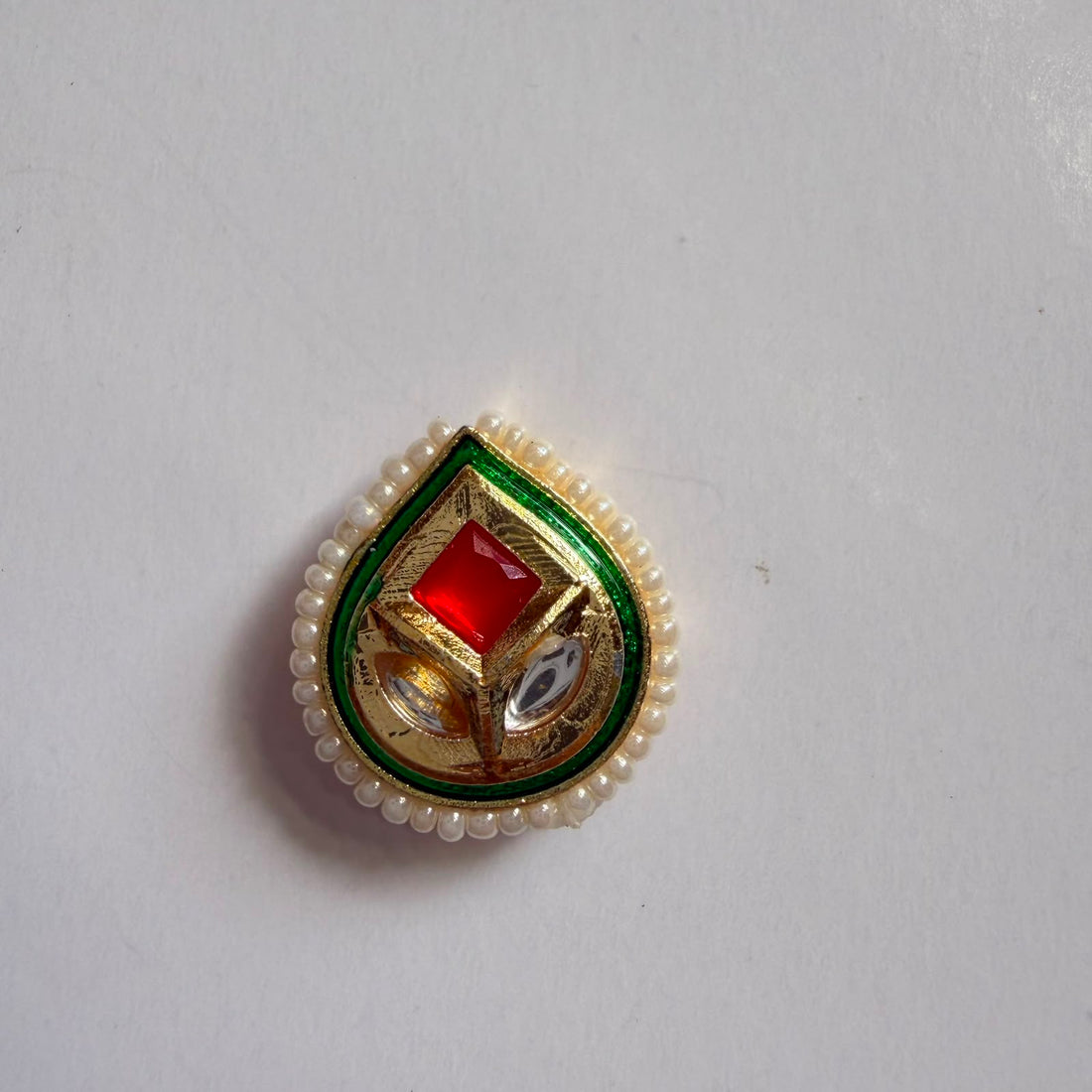 Drop Kundan rakhi charm 003