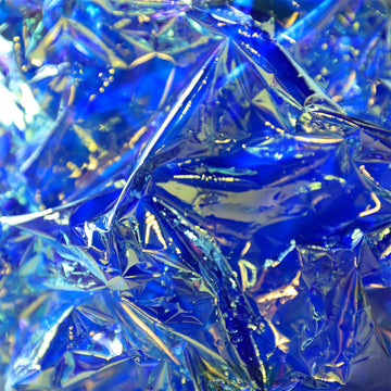 Holographic sheet blue