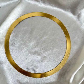 Gold acrylic border ring 17 cms B