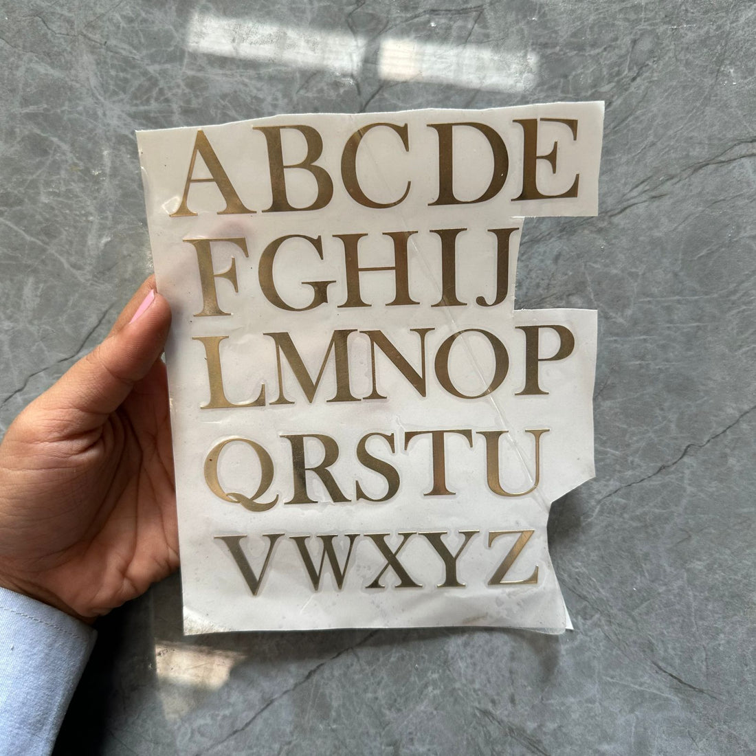 Alphabet stickers