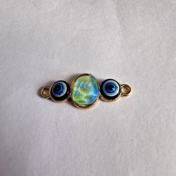 Rakhi evil eye charm green