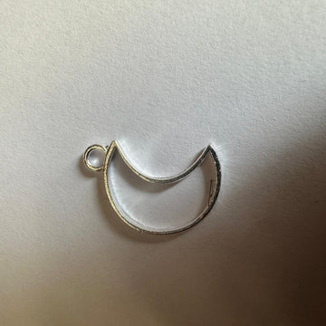 Mini bezel moon silver