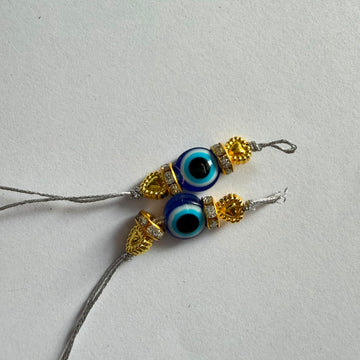 Ready Rakhi thread silver 006
