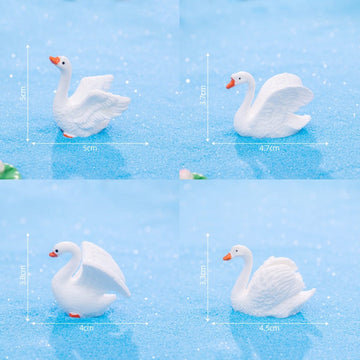 Swan miniature 4 pcs