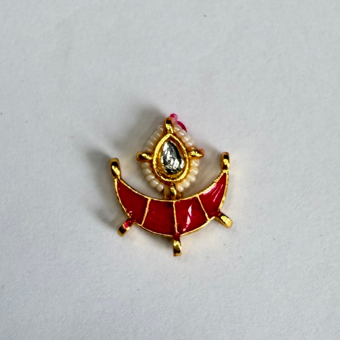 Drop kundan charm A