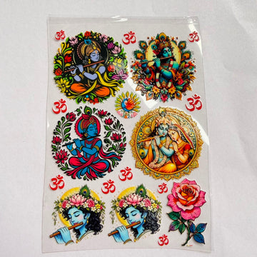 Krishna peel off sticker 004