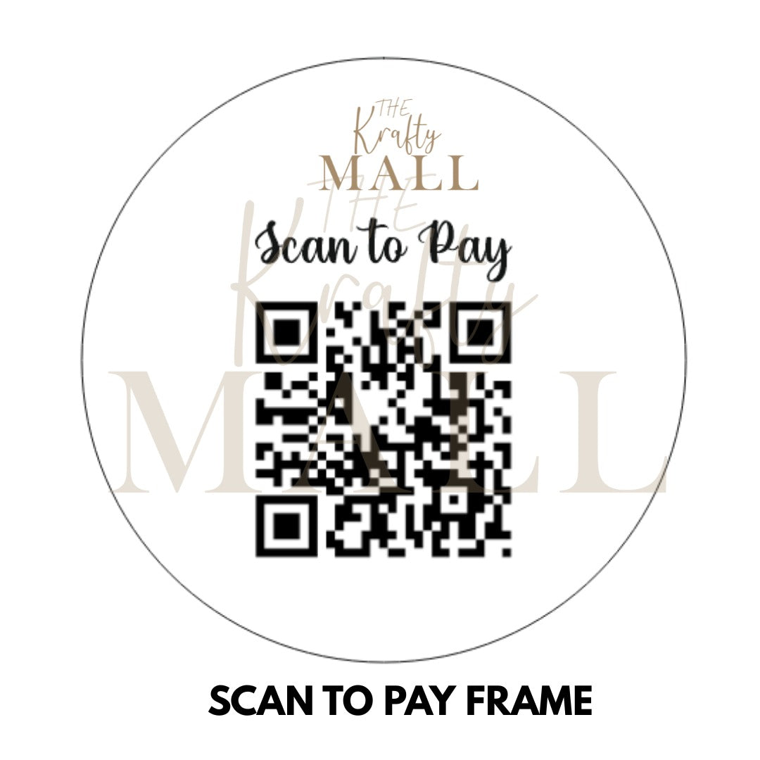 Scan to pay insert sheet