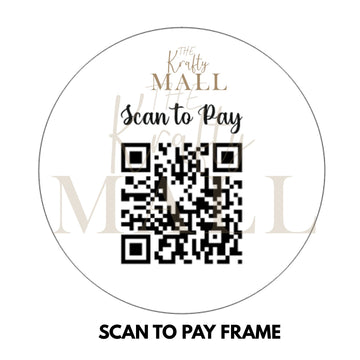 Scan to pay insert sheet