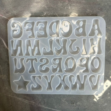 Funky style alphabet mould