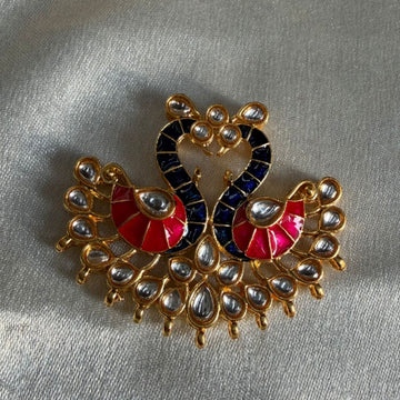 Peacock/ Mor broach big