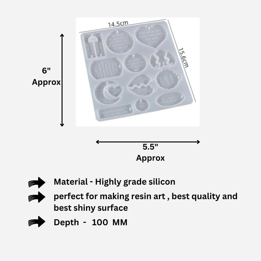 17 in 1 pendant & keychain mould