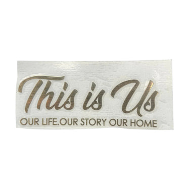 This is us metal sticker