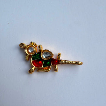 Kundan parrot charm