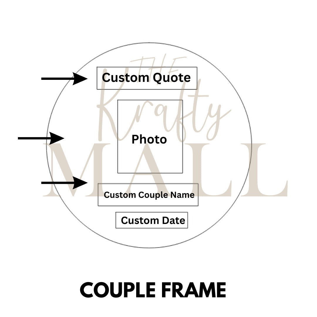 Couple frame customise