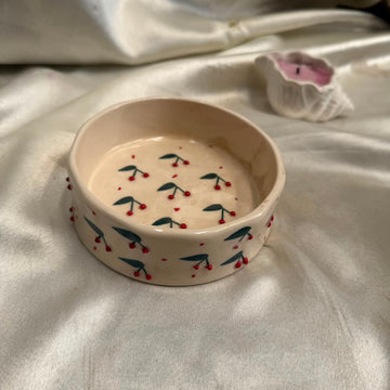 Cherry candle bowl