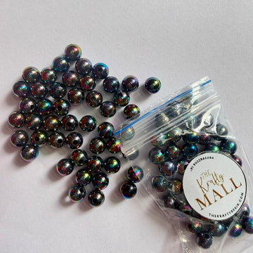 Rainbow rakhi beads small