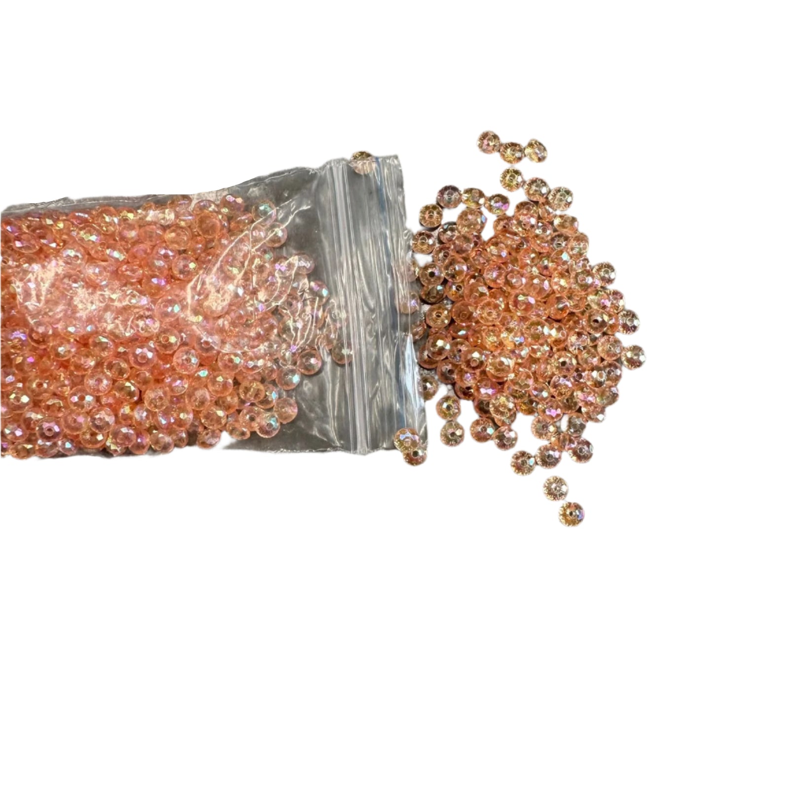 Crystal beads orange