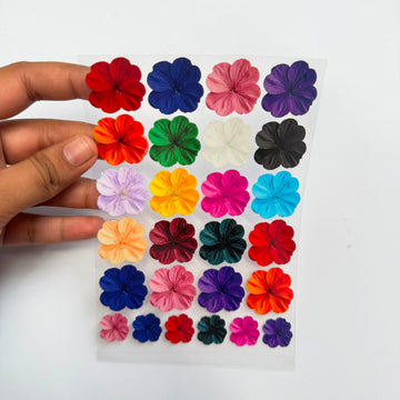Flower peel off sticker sheet A6